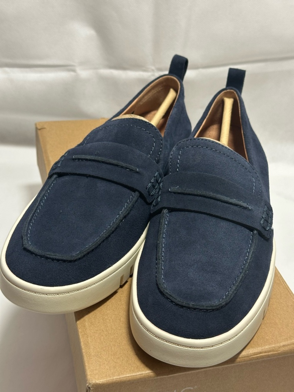 Vionic Chantel Loafers Navy Suede NIB Women’s [9.5] Orthotic Comfort Slip-On